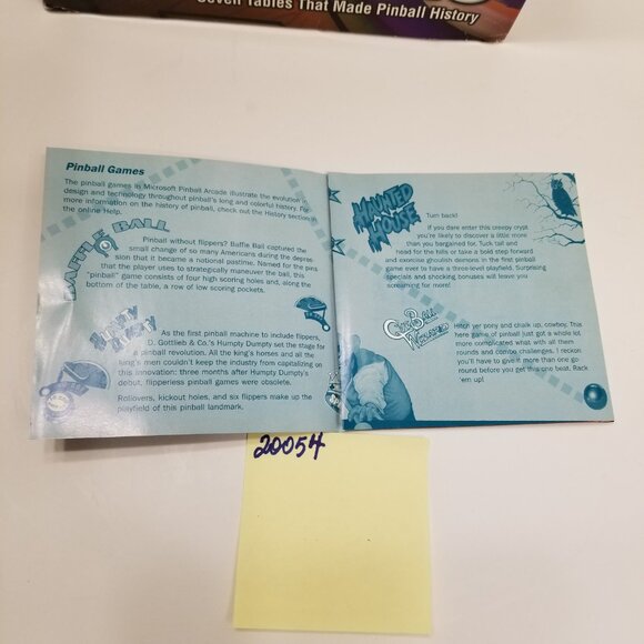 Microsoft Pinball Arcade (PC CD-ROM Windows 95/98) Excellent Condition in box - Picture 4 of 14